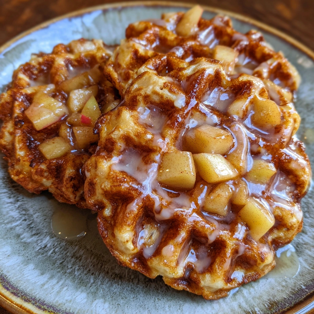 Apple Fritter Waffle Donuts