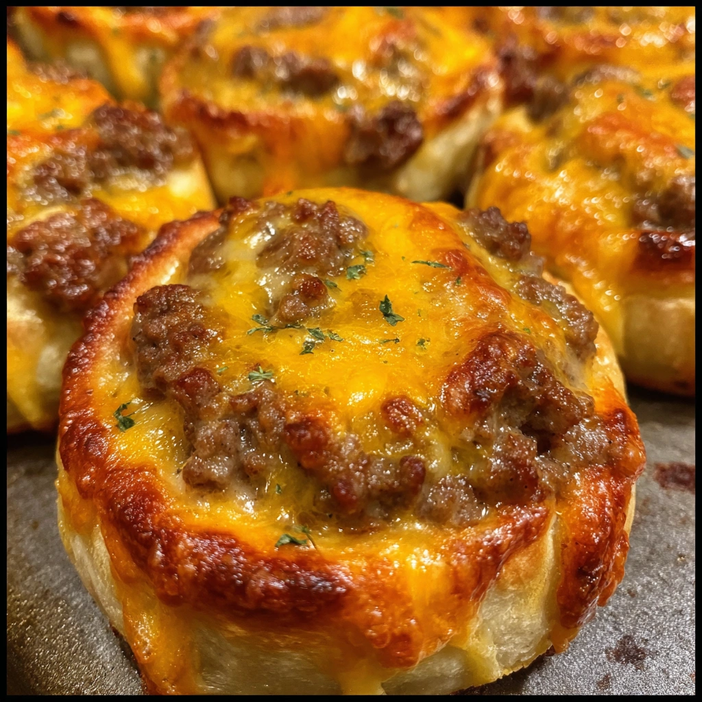 Irresistible Garlic Butter Cheeseburger Rollups