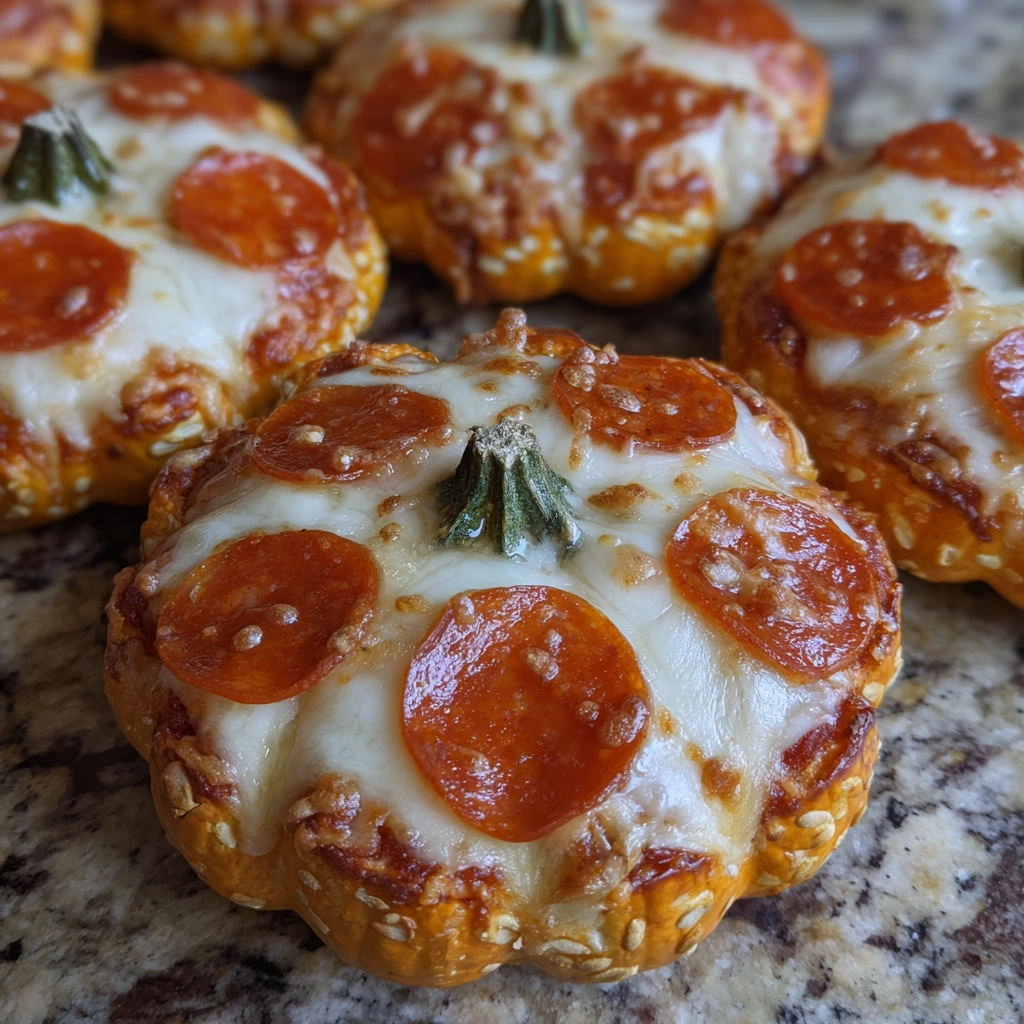 Pepperoni Pizza Pumpkins