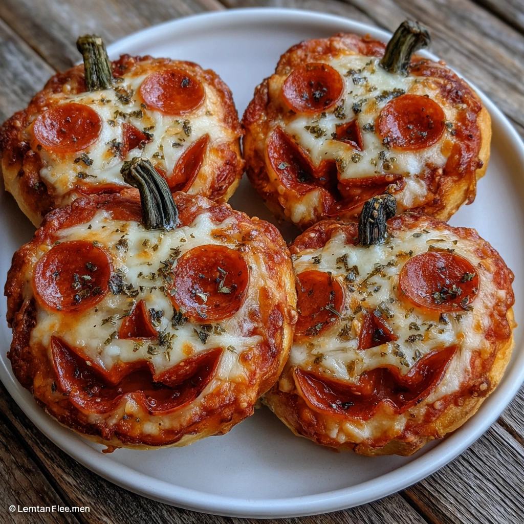 Pepperoni Pizza Pumpkins