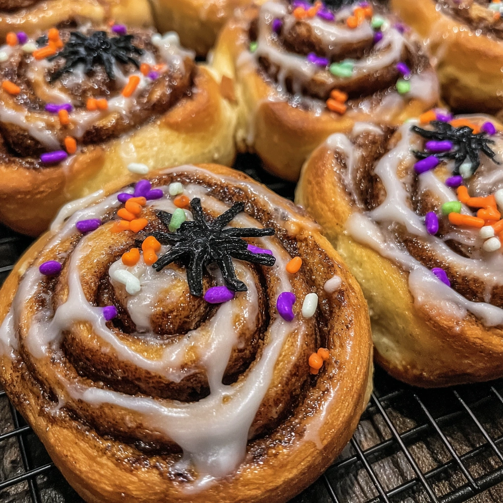 Spooky Cinnamon Rolls