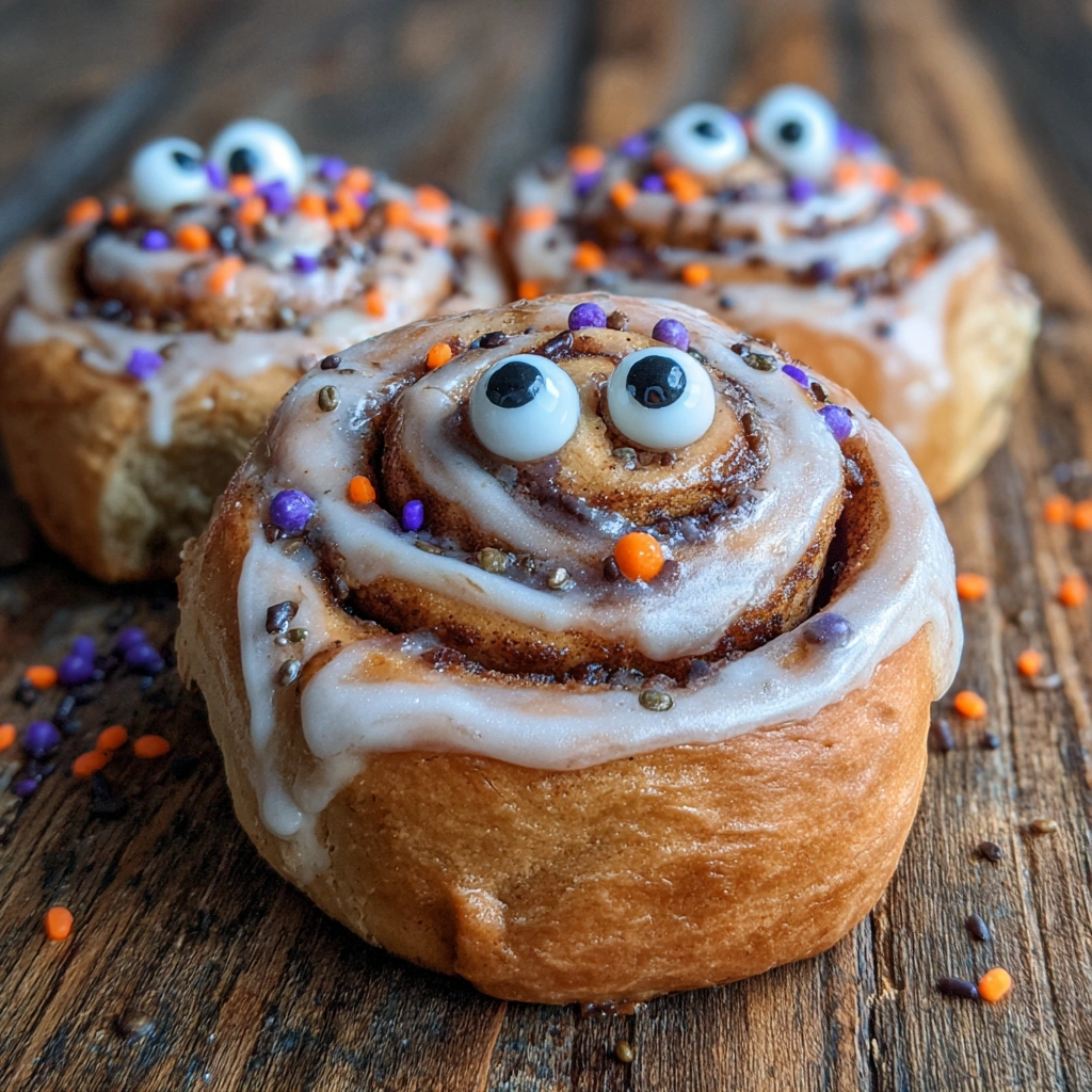 Spooky Cinnamon Rolls