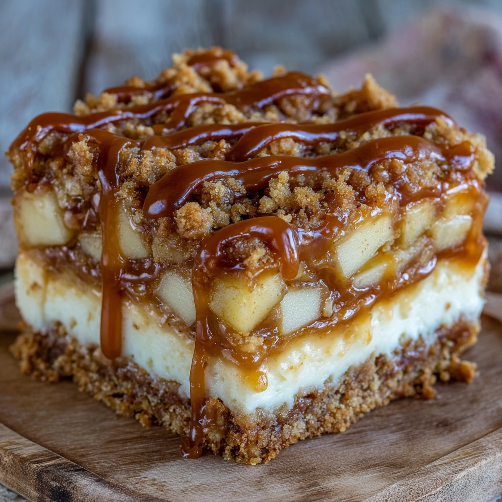 Caramel Apple Cheesecake Bars