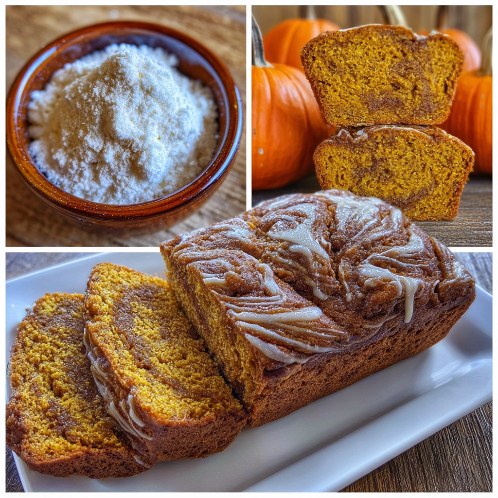 Mini Pumpkin Bread with Cinnamon Swirl