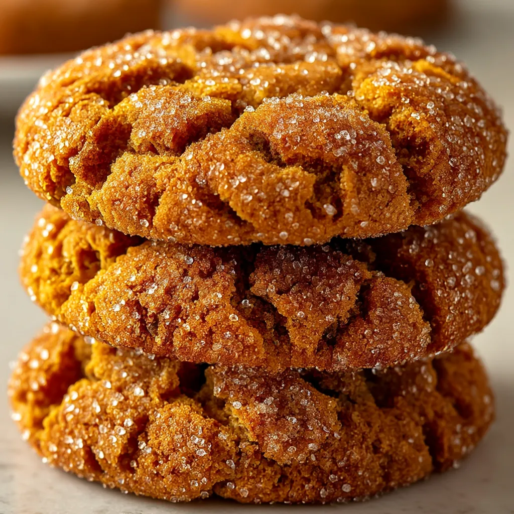 Gingerbread Crinkle Cookies